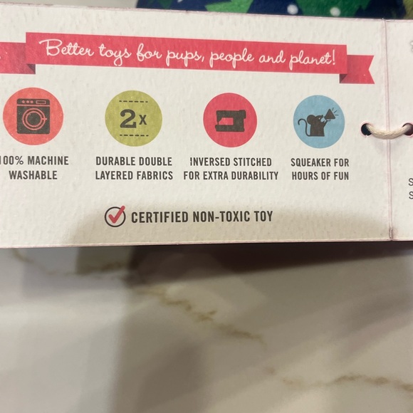 🆕 3/for $20 in a BUNDLE ~ P.L.A.Y. Holiday Peace & Joy  Dog Toy - Picture 8 of 8
